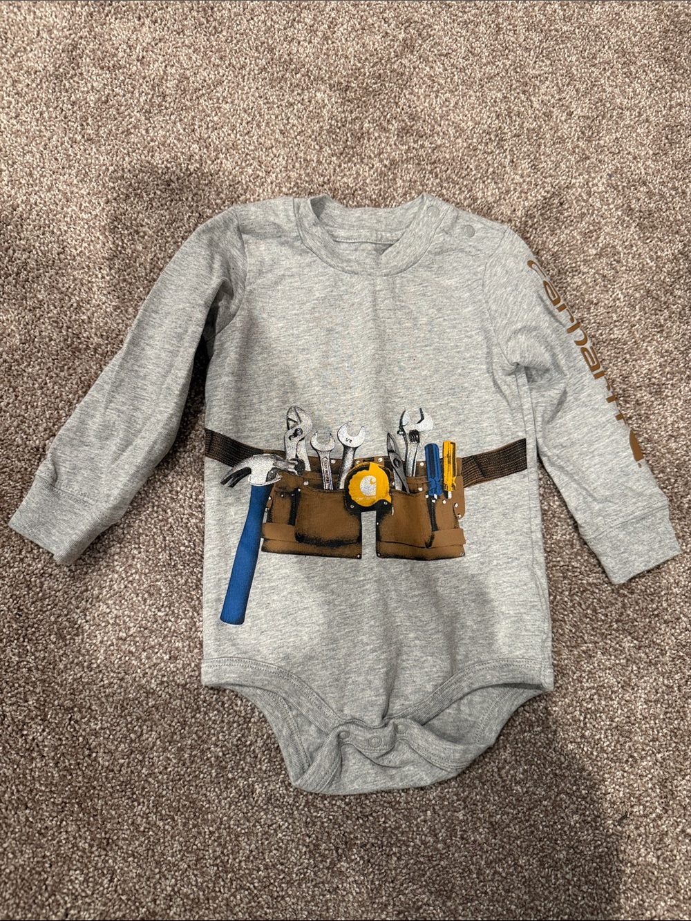 Carhartt Infant Boys’ Tool Belt Long-sleeve Onesie